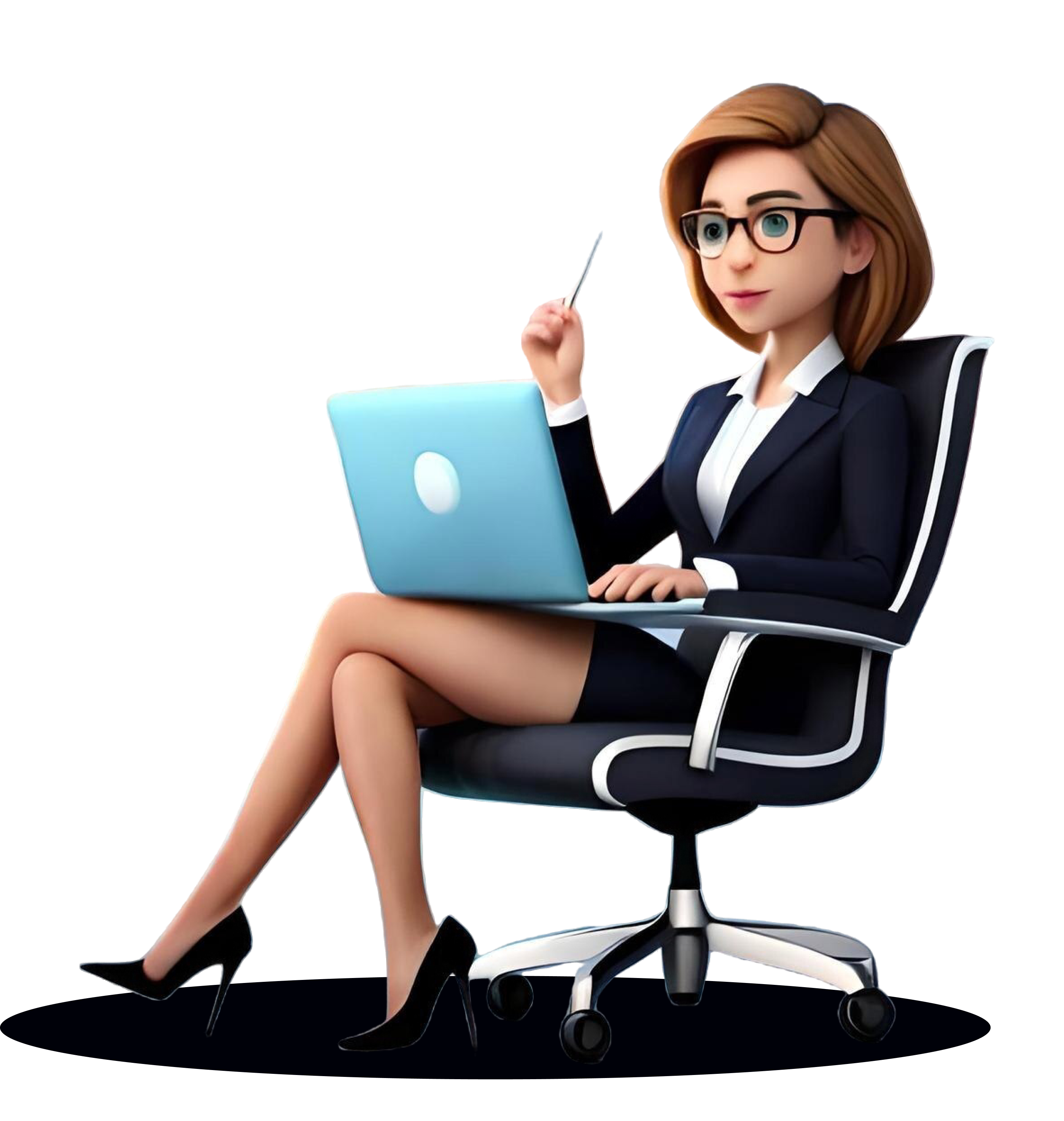 Professional Woman with Laptop